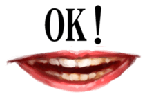 Red lips sticker #2509455