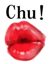 Red lips sticker #2509457