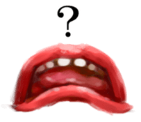 Red lips sticker #2509462