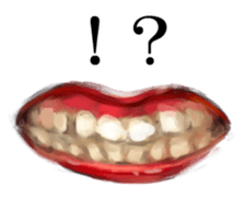 Red lips sticker #2509463