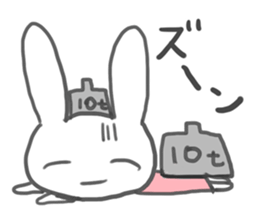 Rabbit-sometimes says proverbs- sticker #2513652