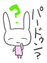 Rabbit-sometimes says proverbs- sticker #2513654