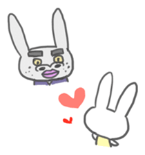 Rabbit-sometimes says proverbs- sticker #2513662