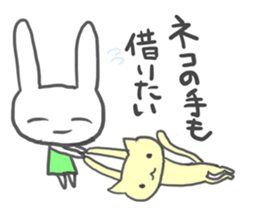 Rabbit-sometimes says proverbs- sticker #2513666