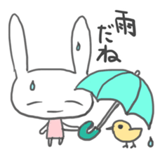 Rabbit-sometimes says proverbs- sticker #2513674