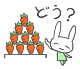 Rabbit-sometimes says proverbs- sticker #2513676