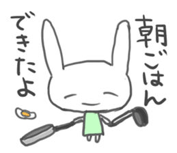 Rabbit-sometimes says proverbs- sticker #2513677