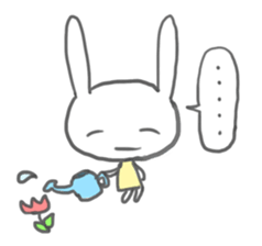 Rabbit-sometimes says proverbs- sticker #2513680