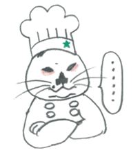 Higuchi Yuko's Boris the cat sticker #2685126