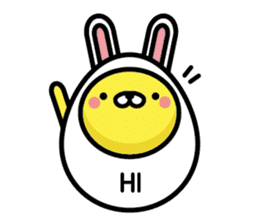 Egg Bunny sticker #2686771