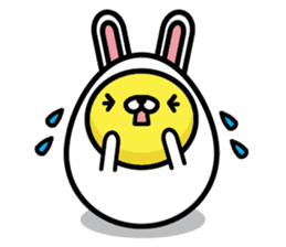 Egg Bunny sticker #2686774