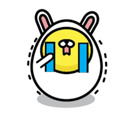 Egg Bunny sticker #2686792