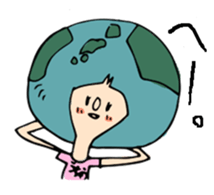 earth girl sticker #2720079