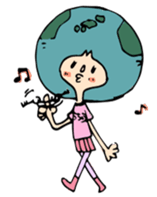 earth girl sticker #2720086