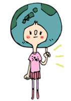 earth girl sticker #2720088