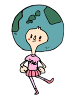 earth girl sticker #2720089