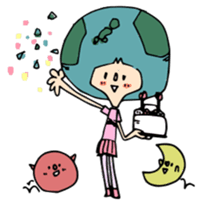earth girl sticker #2720091