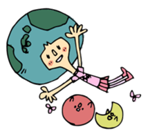 earth girl sticker #2720092