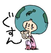 earth girl sticker #2720095