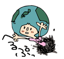 earth girl sticker #2720096