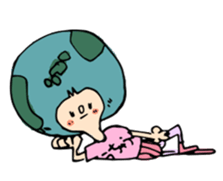 earth girl sticker #2720097