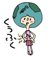 earth girl sticker #2720099