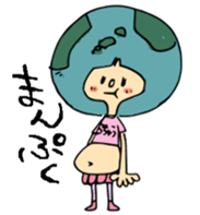 earth girl sticker #2720100