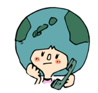 earth girl sticker #2720104