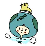 earth girl sticker #2720106