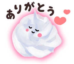 The whip cream friends sticker #3382049