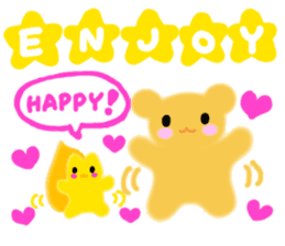 "ANDREA" Happy Bear Kid sticker #3437834