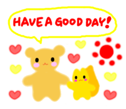 "ANDREA" Happy Bear Kid sticker #3437838