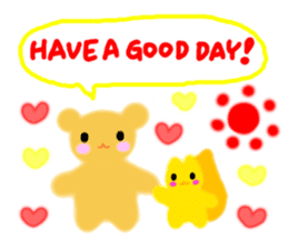 "ANDREA" Happy Bear Kid sticker #3437838