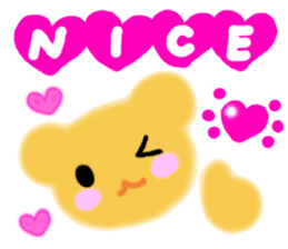 "ANDREA" Happy Bear Kid sticker #3437840