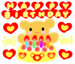 "ANDREA" Happy Bear Kid sticker #3437845