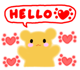 "ANDREA" Happy Bear Kid sticker #3437861