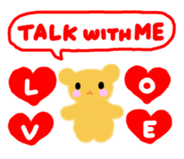 "ANDREA" Happy Bear Kid sticker #3437868