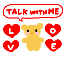 "ANDREA" Happy Bear Kid sticker #3437868