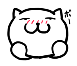 The cat drinks liquor alone in a house sticker #3459853