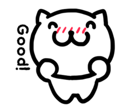 The cat drinks liquor alone in a house sticker #3459864