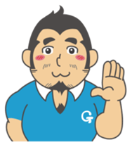 Gori-Hige-kun 40s sticker #3536834