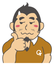 Gori-Hige-kun 40s sticker #3536851