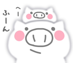 Fluffy pig sticker #3633489