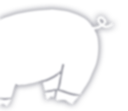 Fluffy pig sticker #3633494