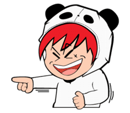 Panda Man sticker #3656581
