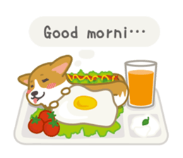 Hot dog-Corgi (English ver.) sticker #3699692