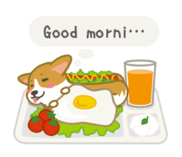 Hot dog-Corgi (English ver.) sticker #3699692