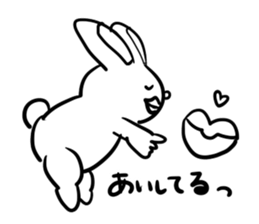 The good friend rabbit sticker #3722963