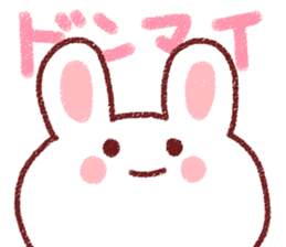 Crayon rabbit sticker #3734057