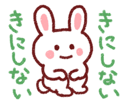 Crayon rabbit sticker #3734058